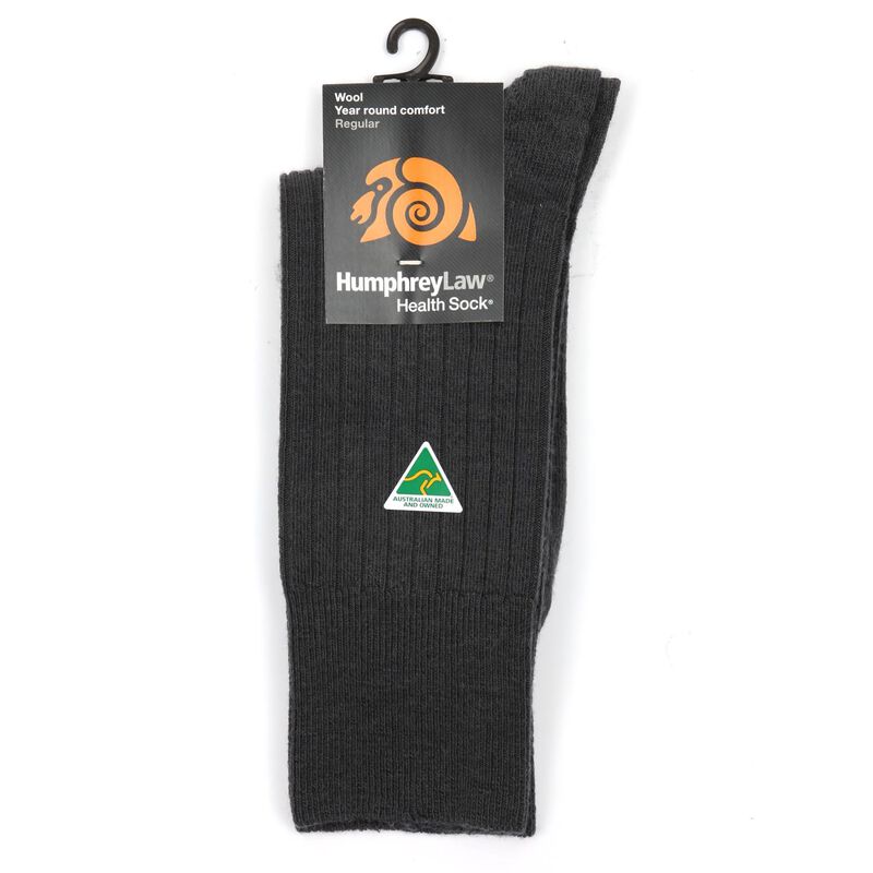 Humphrey Law Pure Wool No Tight Elastic Health Socks image number 3